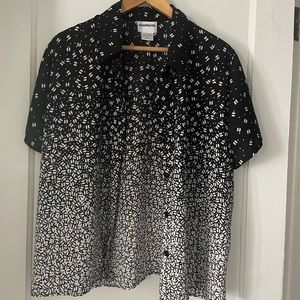 Silk B&W button down